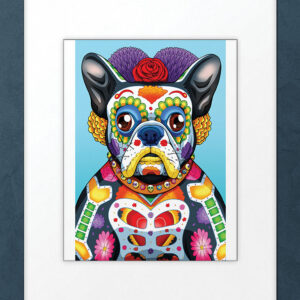 Day of the Dead Dog Boston Terrier Art Print - 