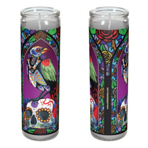 Day of the Dead Crow Candle - “Edgar”