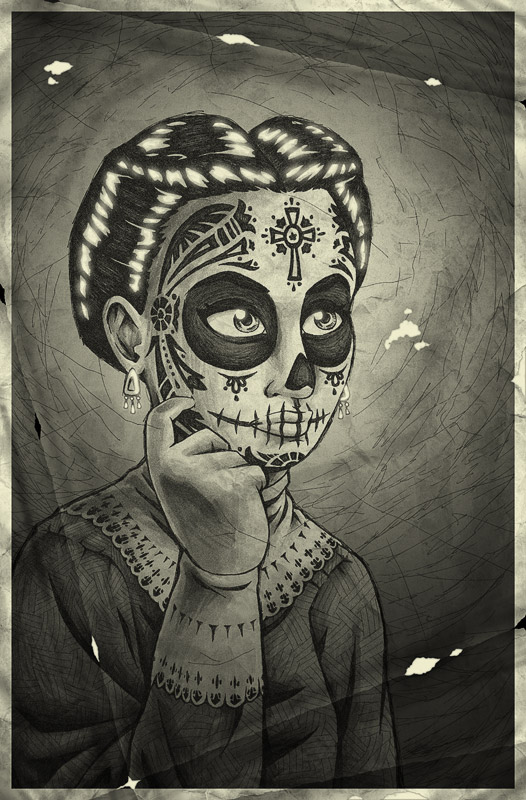 day of the dead art print