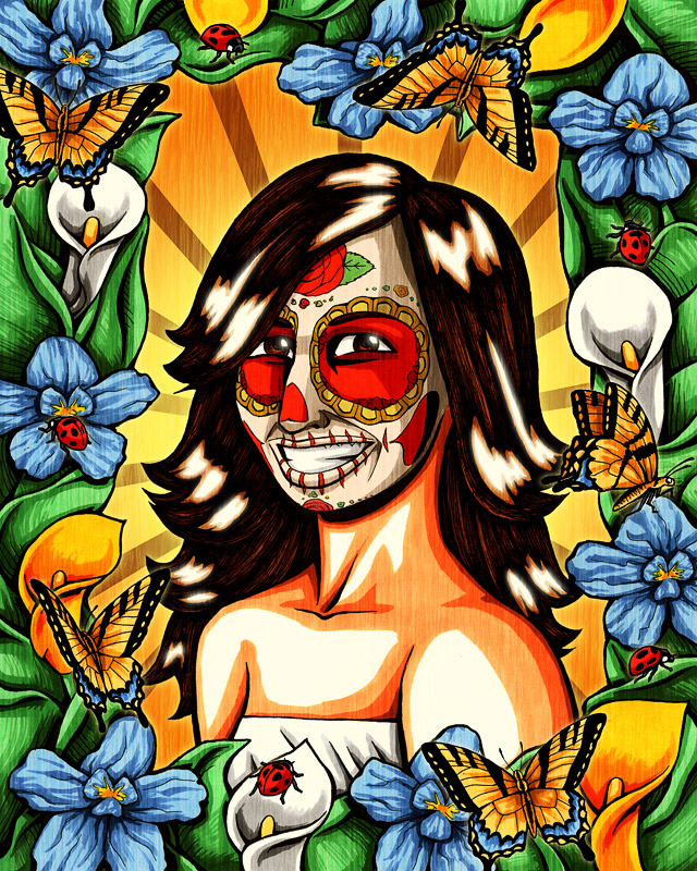 day of the dead art print