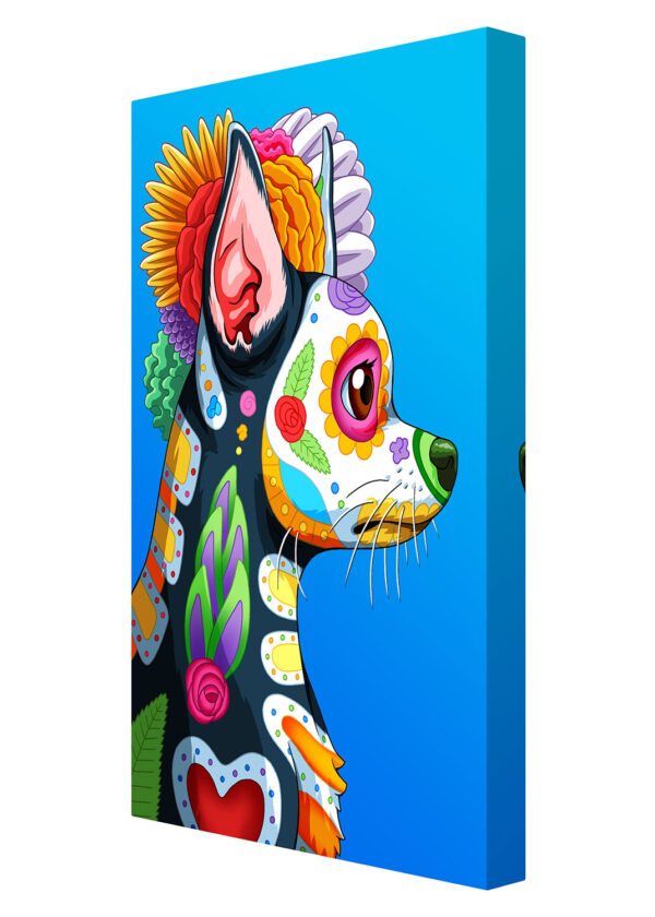 MUGAMICHILL-POLAND BIRDS 中村達也 ナスノミツル CDR Day of the Day of the Dead Dog Chihuahua Art Print - 
