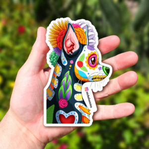 Day of the Dead Dog Chihuahua Sticker - "Martino"