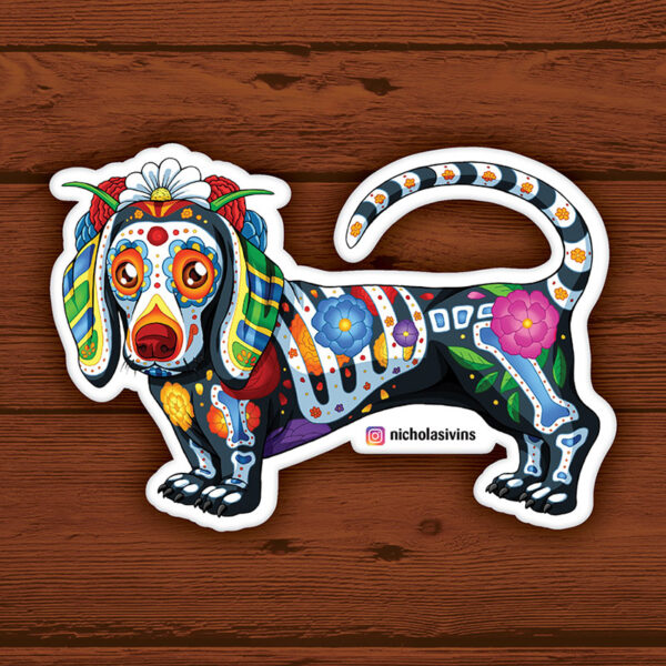 Dashund Security Sticker Death From The Ankles Down Dashund Owners Dog Walkers | UK